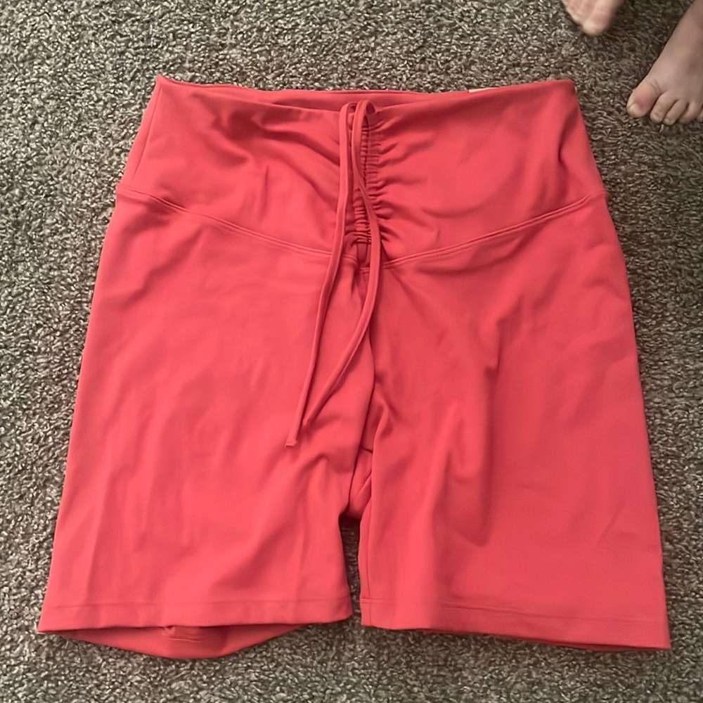 Pink Victoria’s Secret biker shorts